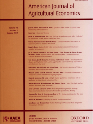 American Journal of Agricultural Economics 